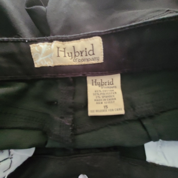 Bum Lifter Black Jean Bermuda Hybrid & Co Super Stretch Shorts Size 15 - Picture 3 of 4